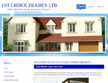 Tablet Screenshot of 1stchoiceframes.com